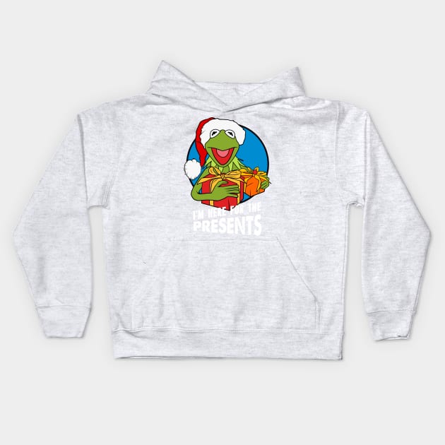 Christmas Kermit Kids Hoodie by OniSide